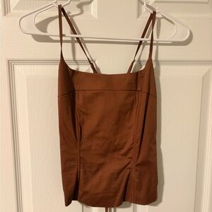 Fashion Nova Chic Brown Camisole Top